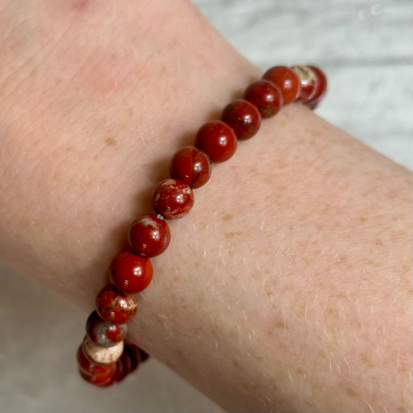 Red Japer 4mm Bracelets