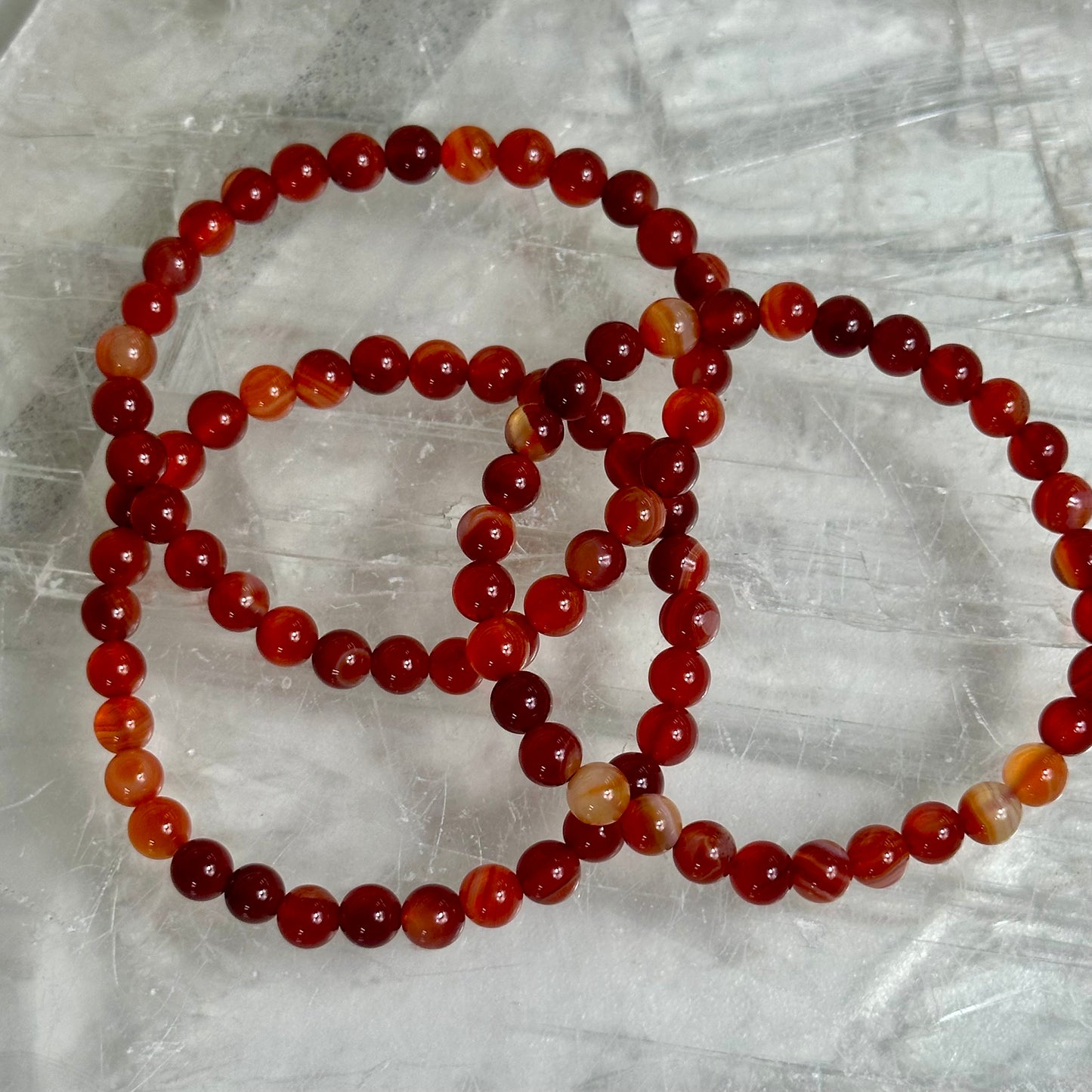 Carnelian Bracelet, 6mm Bracelet