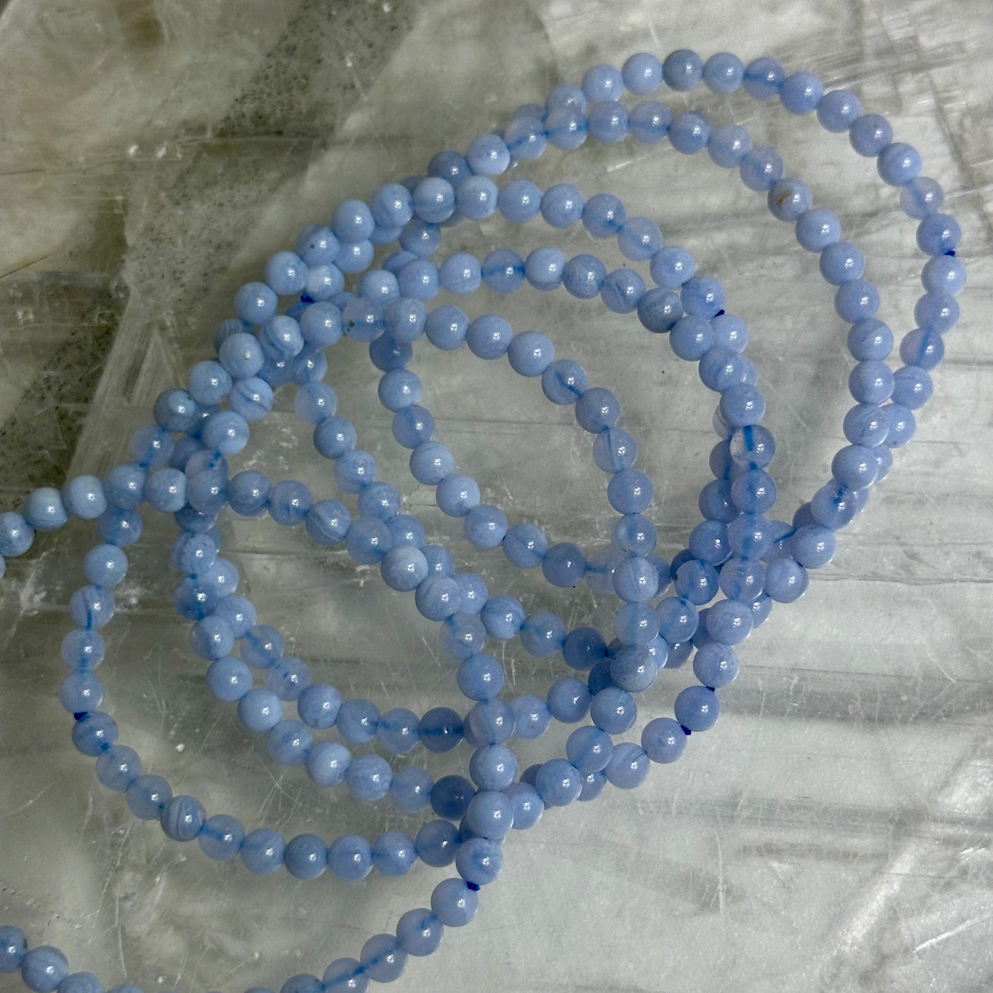 Blue Lace 4mm Bracelets