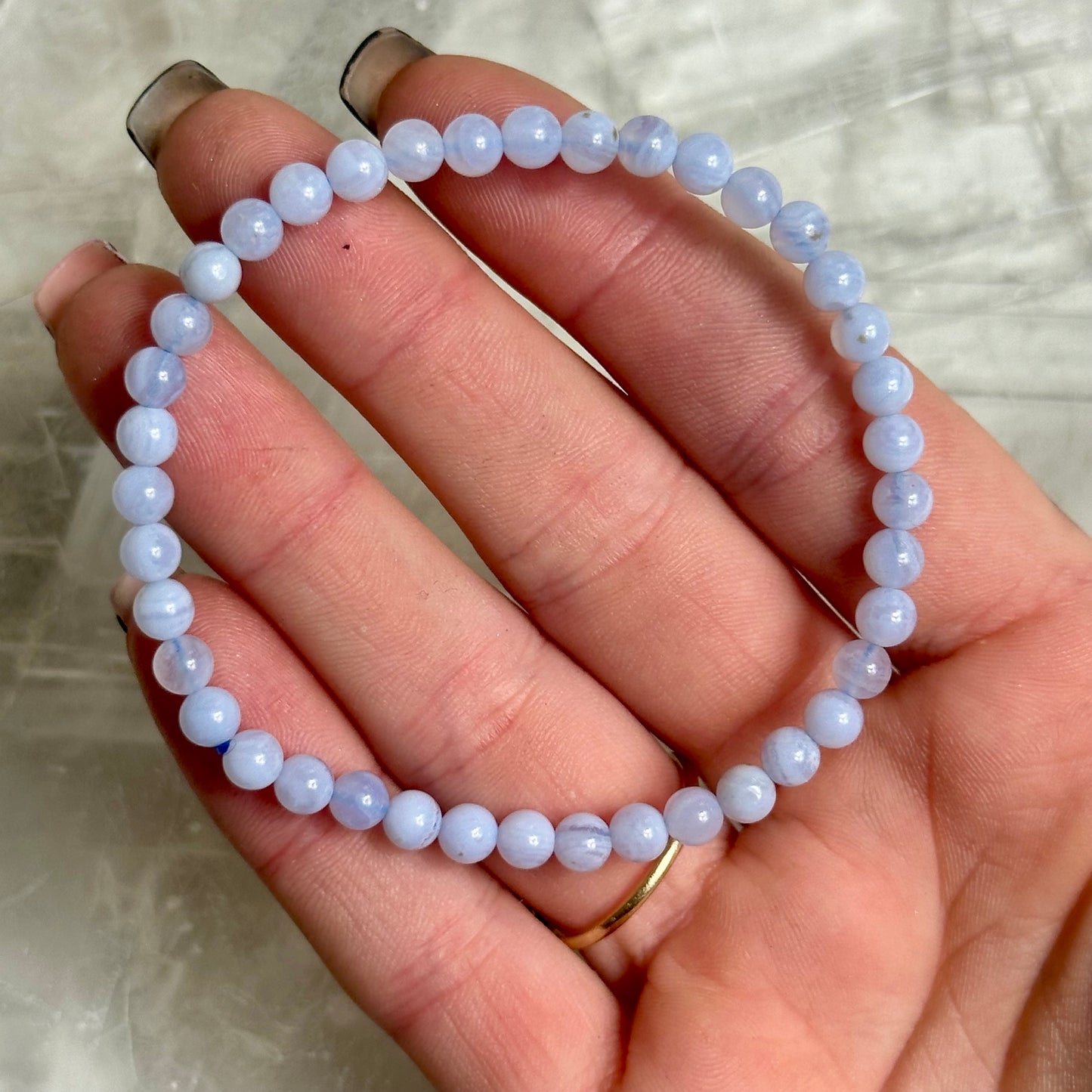 Blue Lace 4mm Bracelets