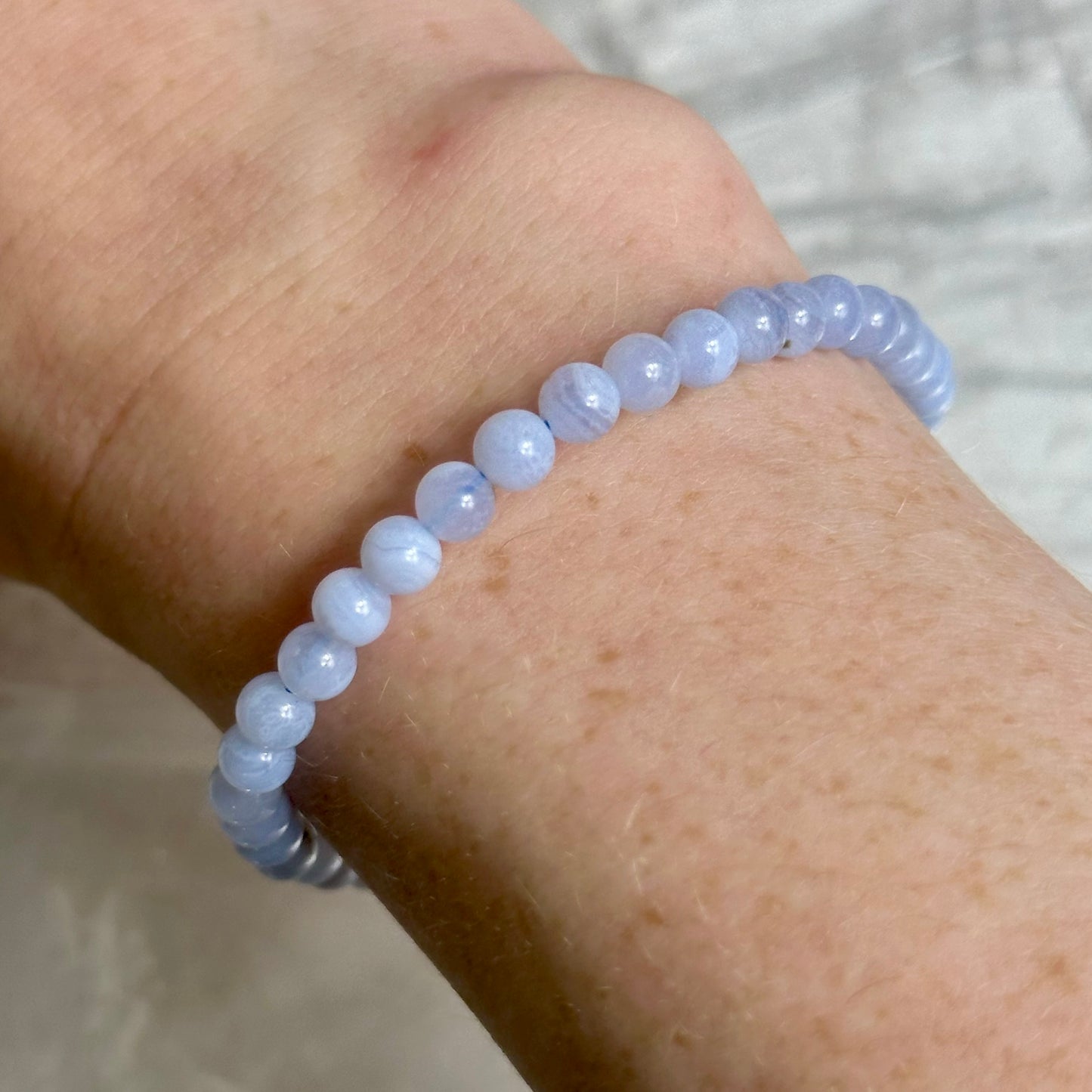Blue Lace 4mm Bracelets