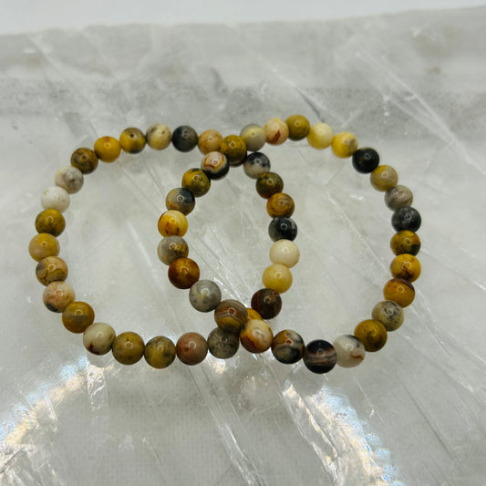 Crazy Lace Agate 6mm Bracelet