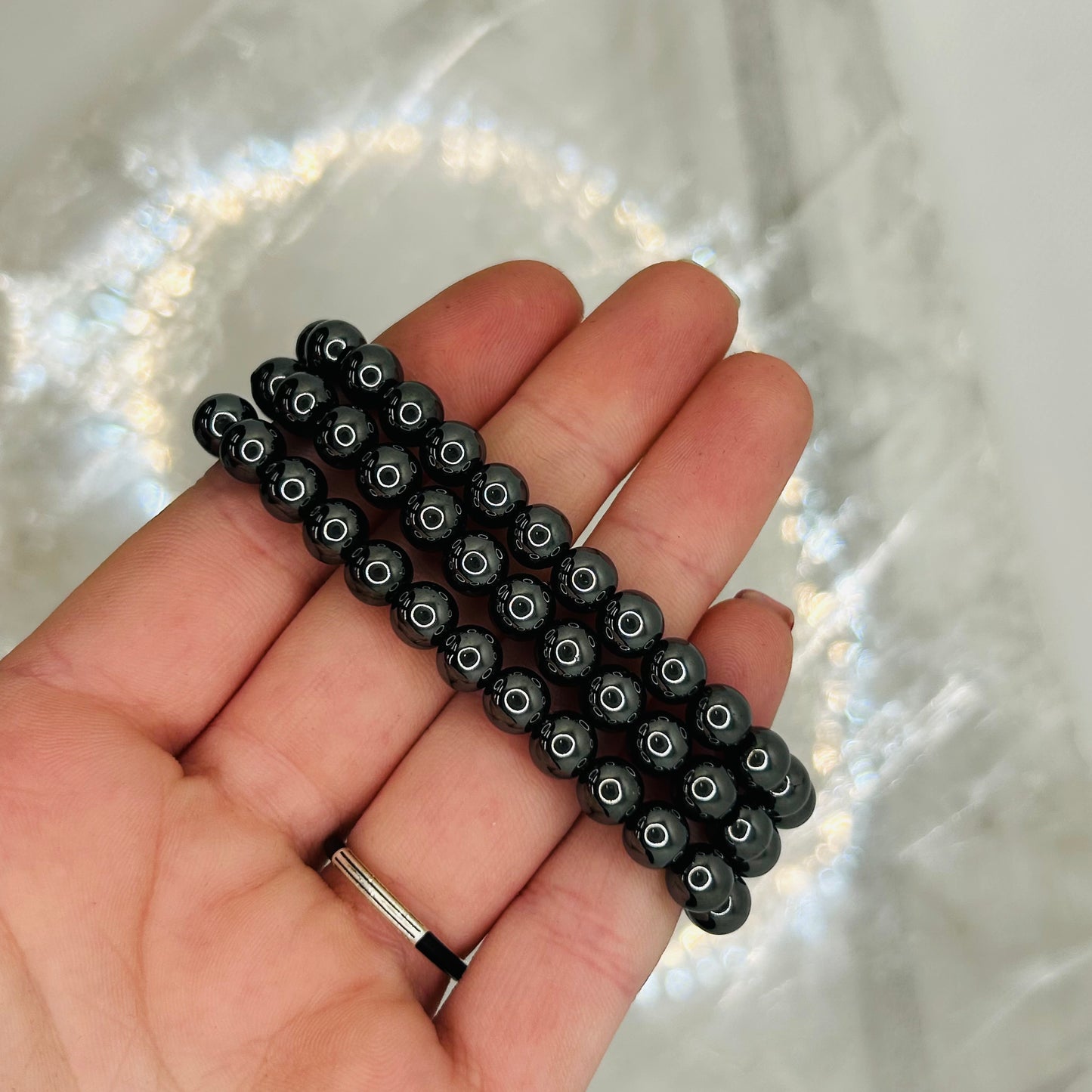 Hematite 6mm Bracelet