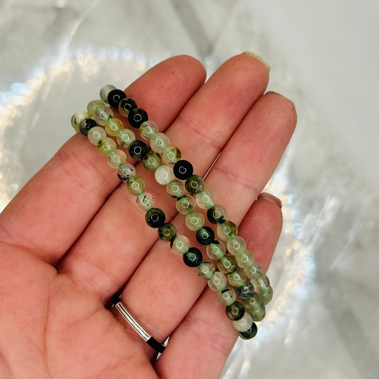 Prehnite 6mm Bracelet