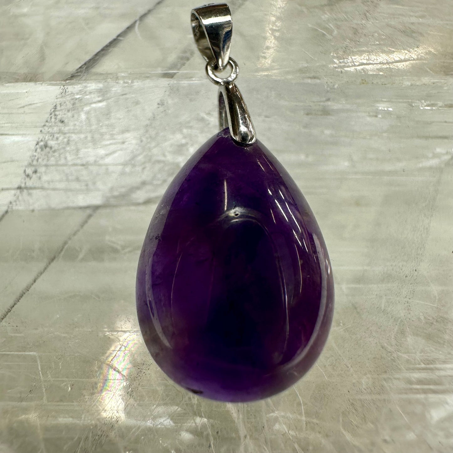 Amethyst Tear Drop Pendants