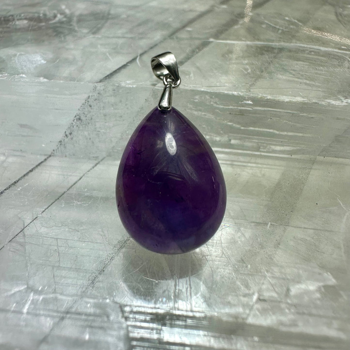 Amethyst Tear Drop Pendants