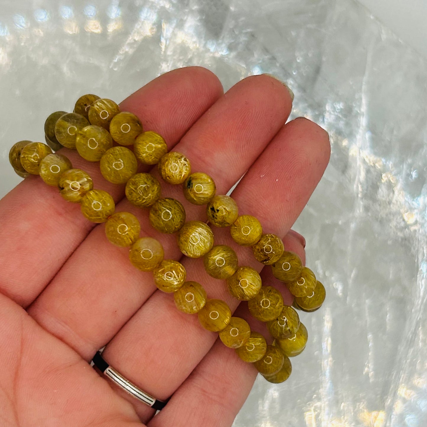 Golden Rutile High Grade 6mm Bracelet