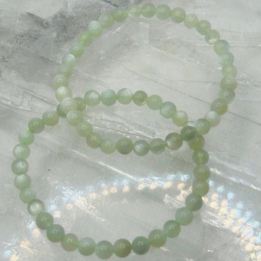 Green Moonstone 6mm Bracelet