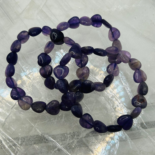 Heart Amethyst Bracelet
