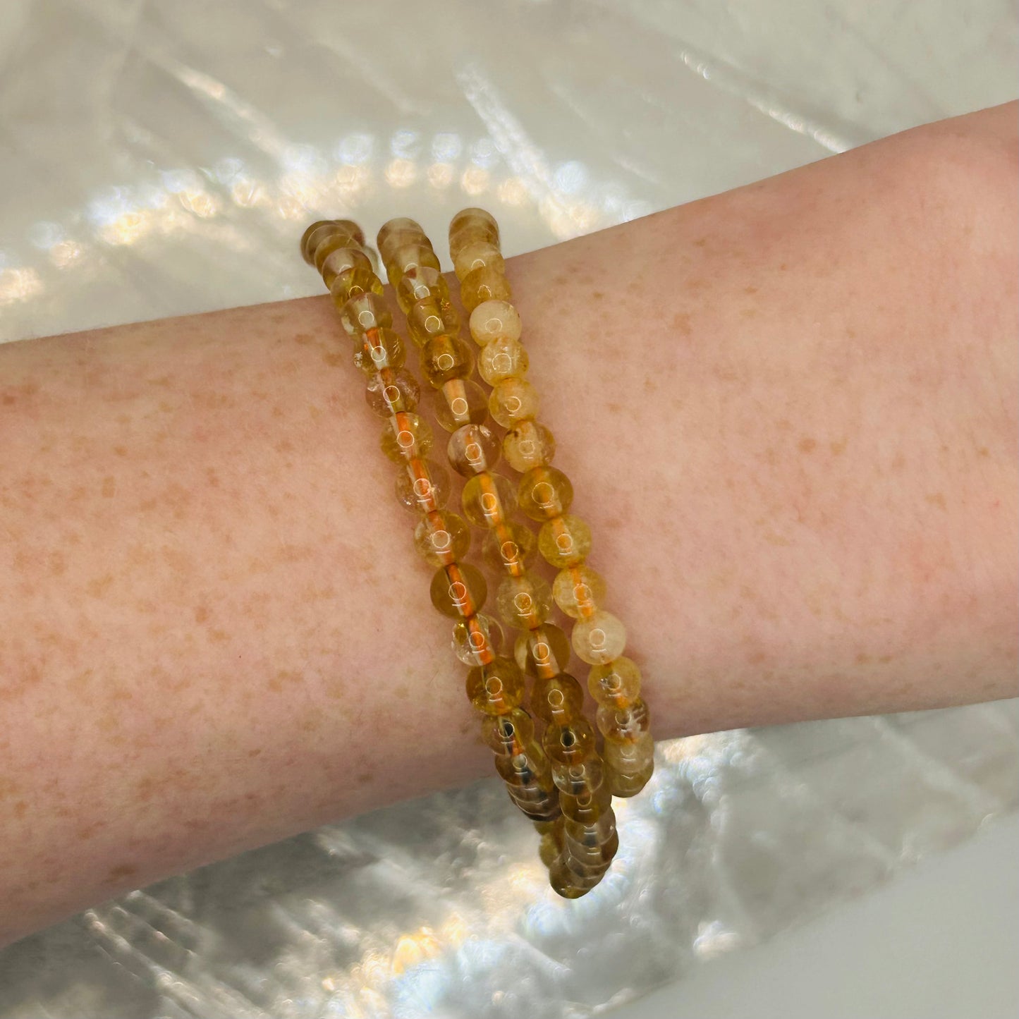 Citrine, 4mm Bracelet