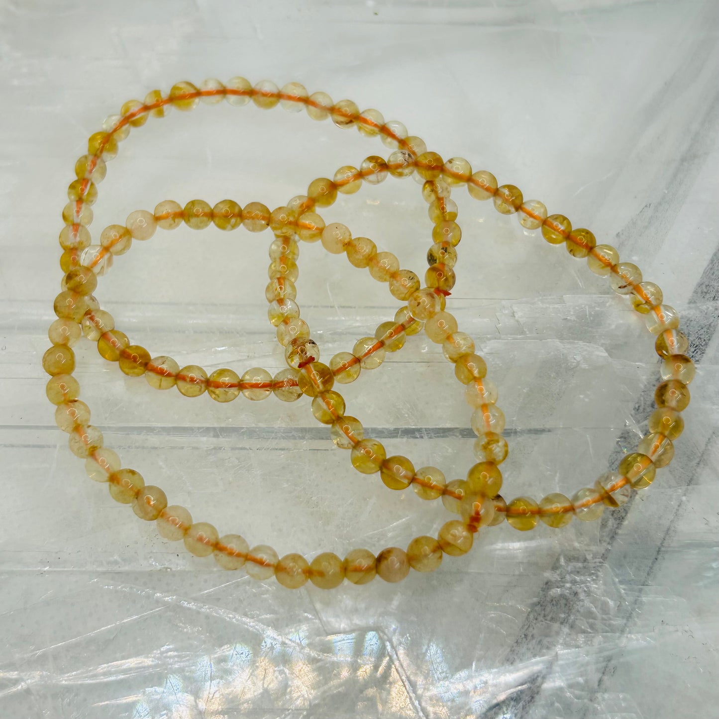 Citrine, 4mm Bracelet