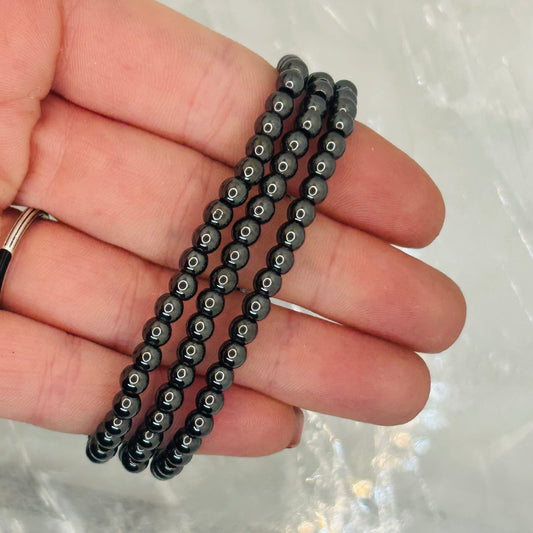 Hematite, 4mm Bracelet