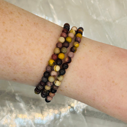 Mookaite, 4mm Bracelet