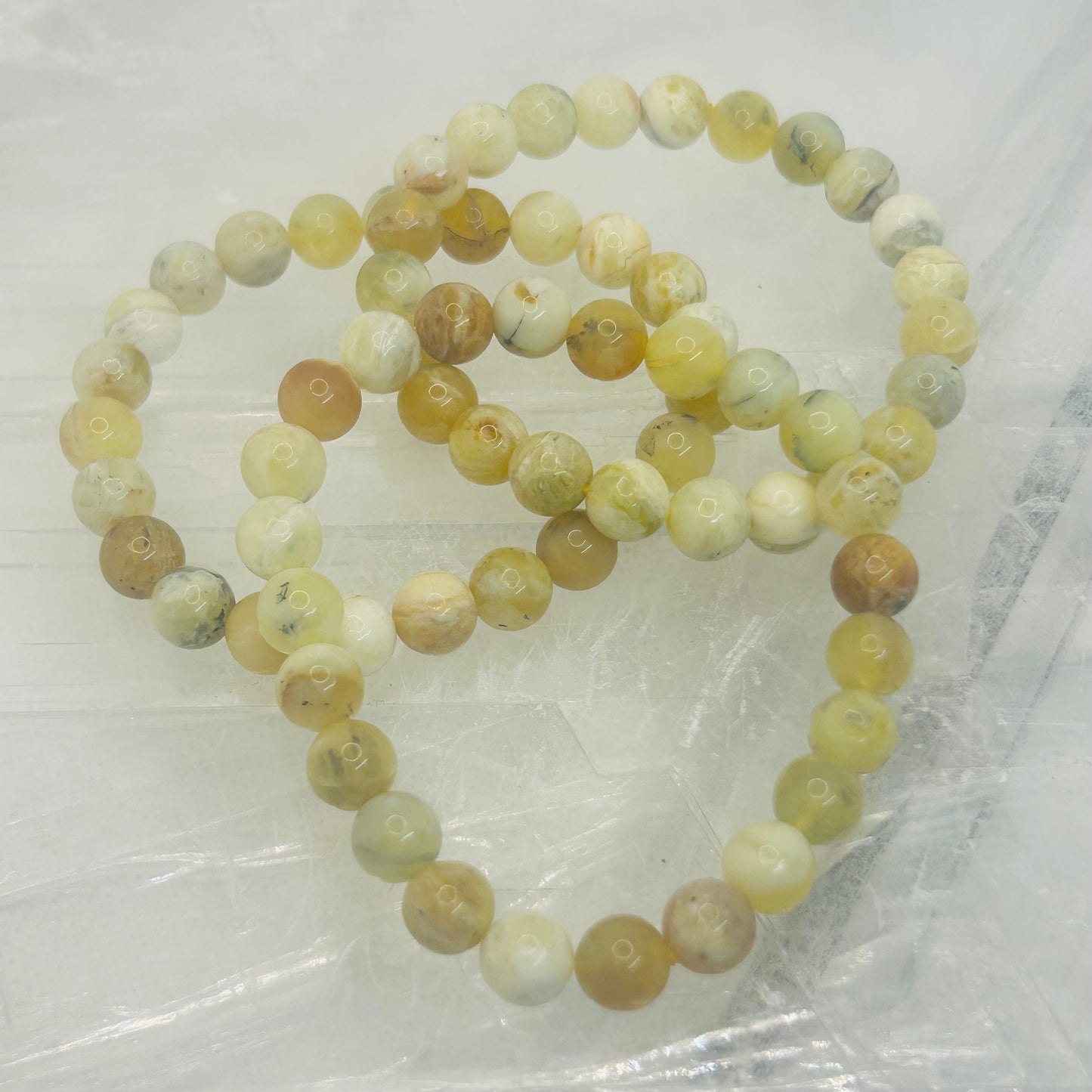 Yellow Opal, 6mm Bracelet