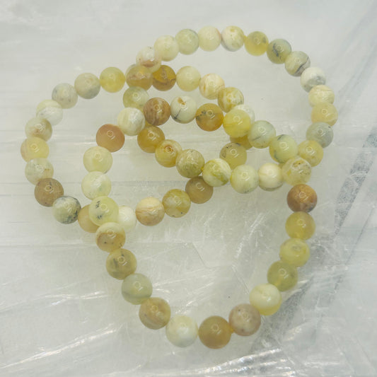 Yellow Opal, 6mm Bracelet