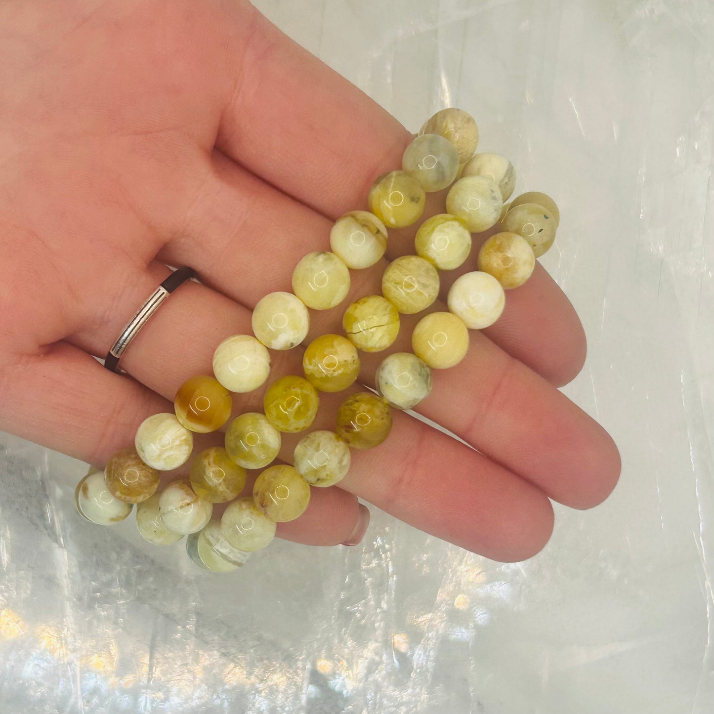 Yellow Opal, 6mm Bracelet