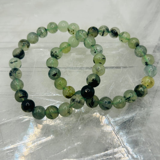 Prehnite, 8mm Bracelet