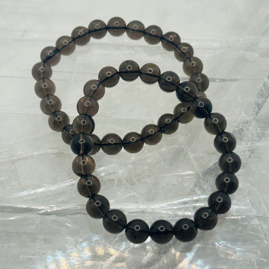 Smokey Quartz, 8mm Bracelet