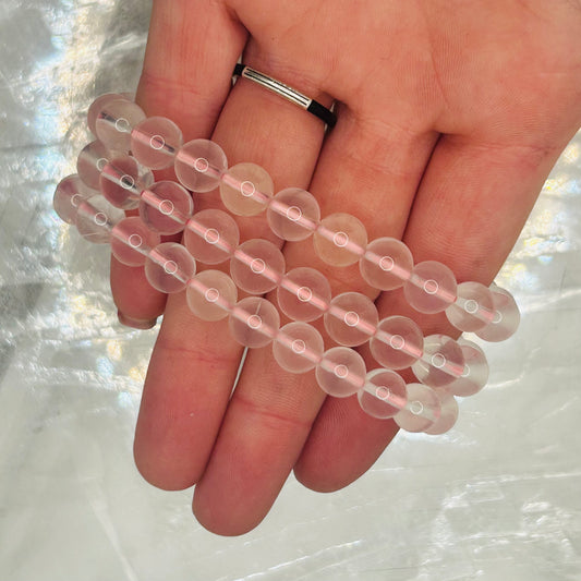 Star Rose Quartz, 8mm Bracelet