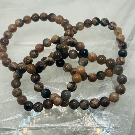 Black Moonstone, 8mm Bracelet