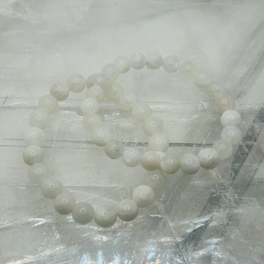 Rainbow Moonstone, 8mm Bracelet