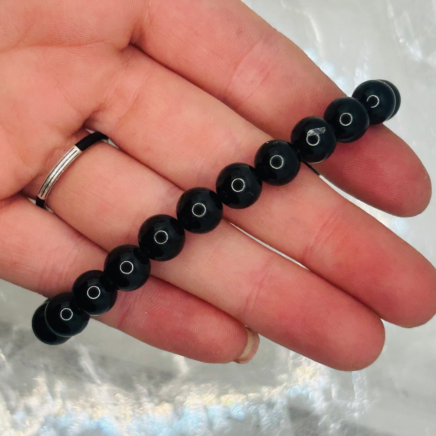 Black Tourmaline, 8mm Bracelet
