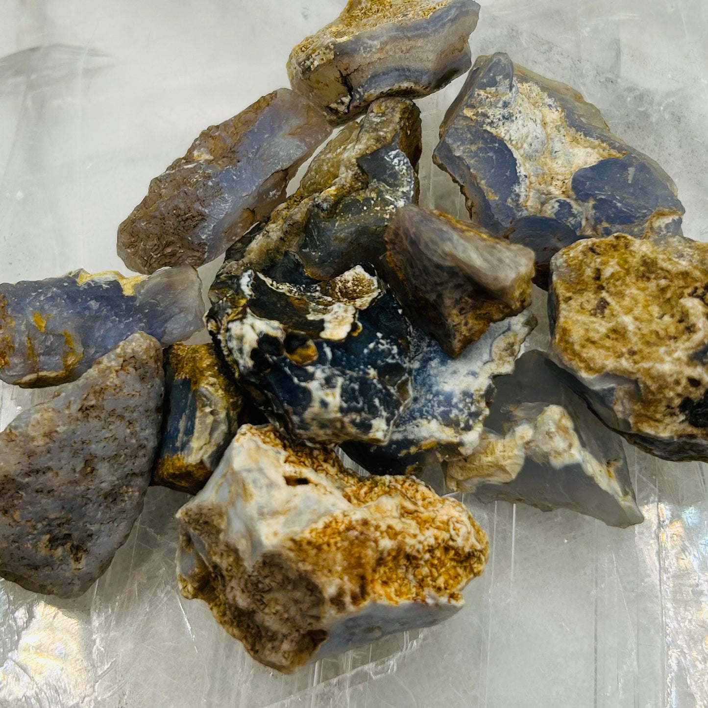 Raw Blue Calcite