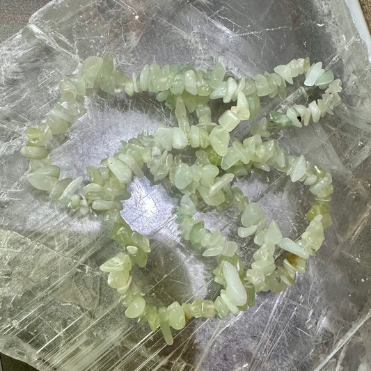 Green Jade Chipped Bracelets