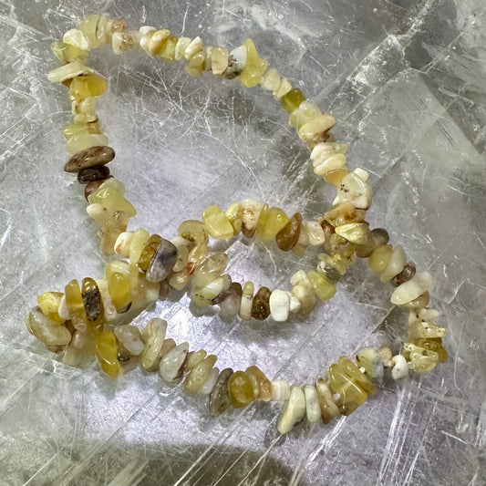 Yellow Opal Chipped Braclets