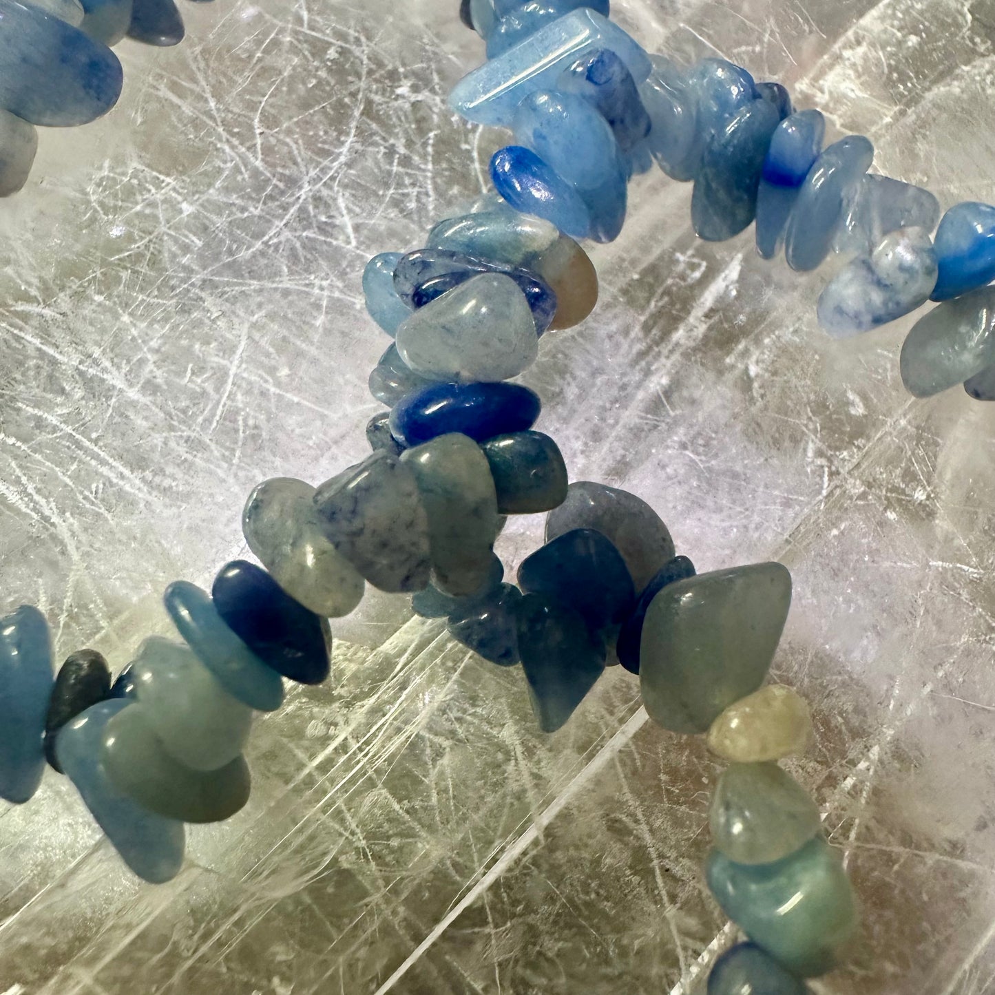 Blue Adventrine Chipped Bracelets