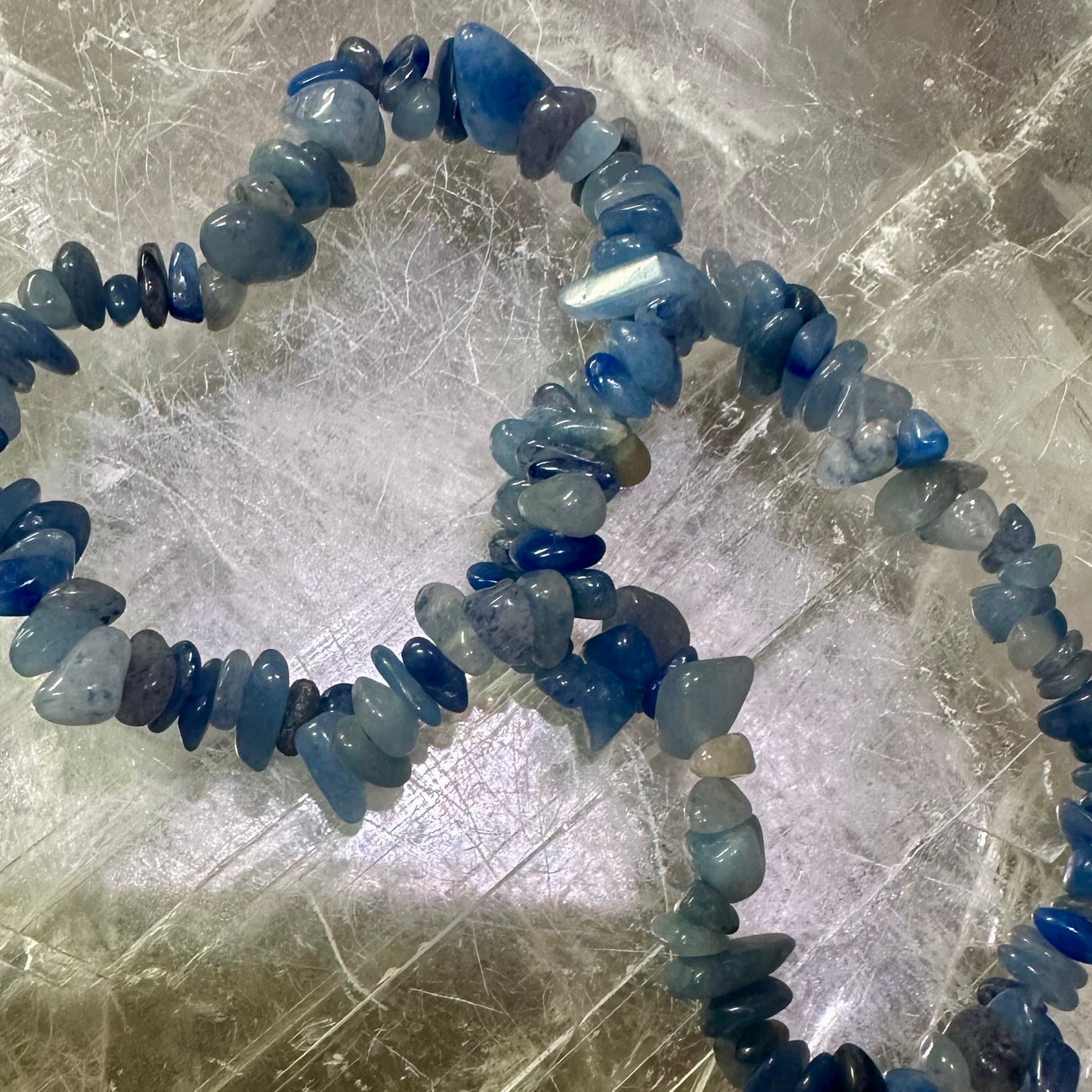 Blue Adventrine Chipped Bracelets