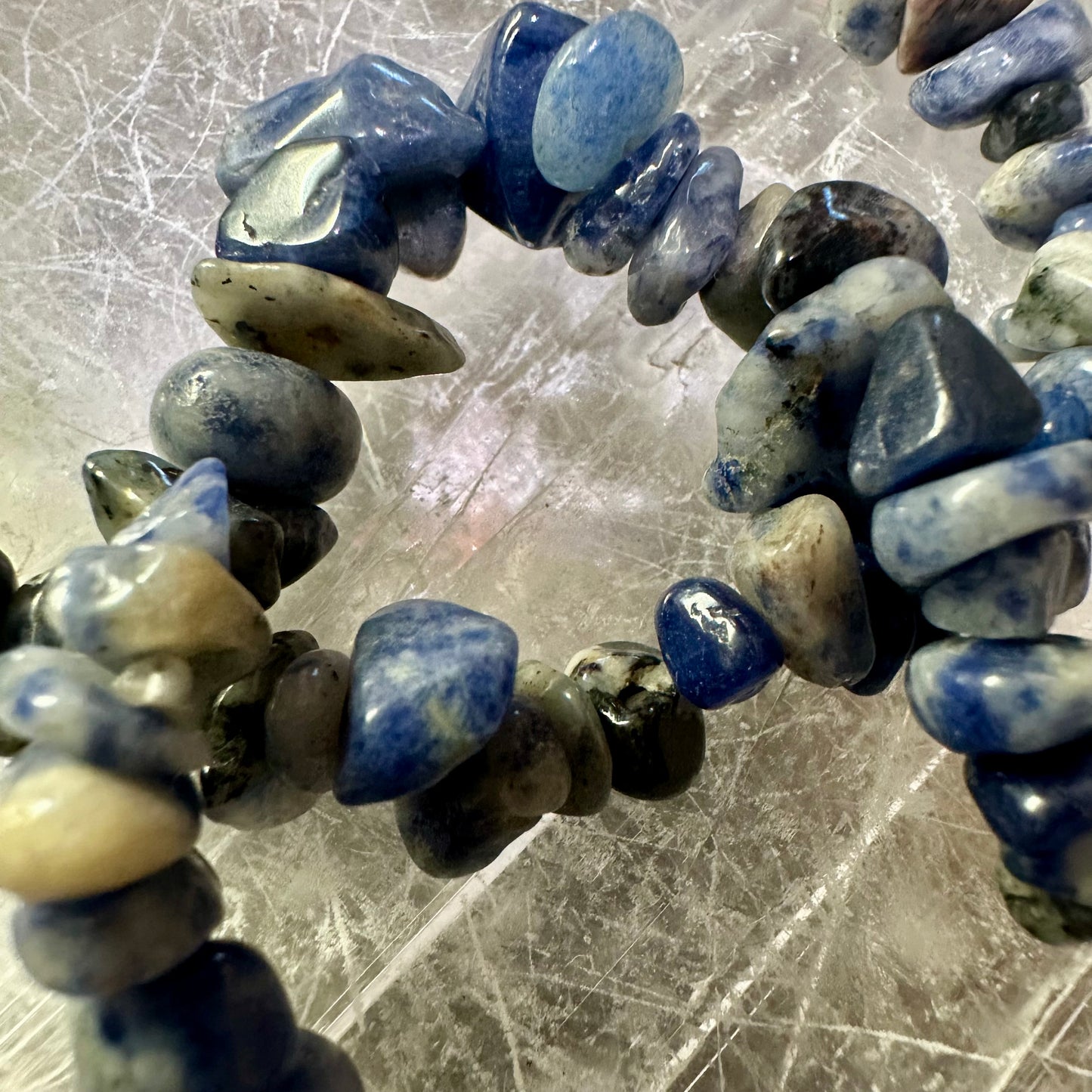 Sodalite Chipped Bracelets