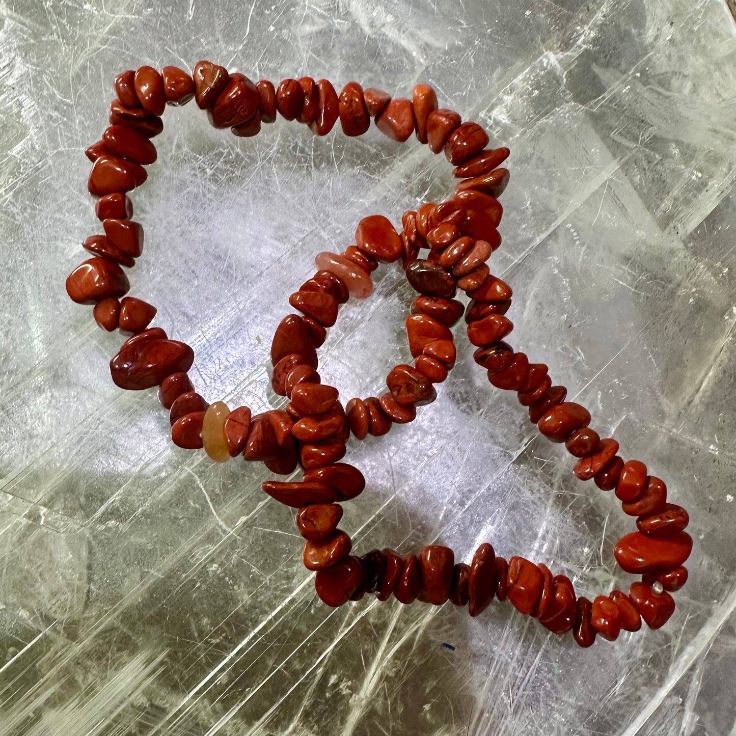Red Jasper Chipped Bracelets