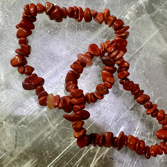 Red Jasper Chipped Bracelets