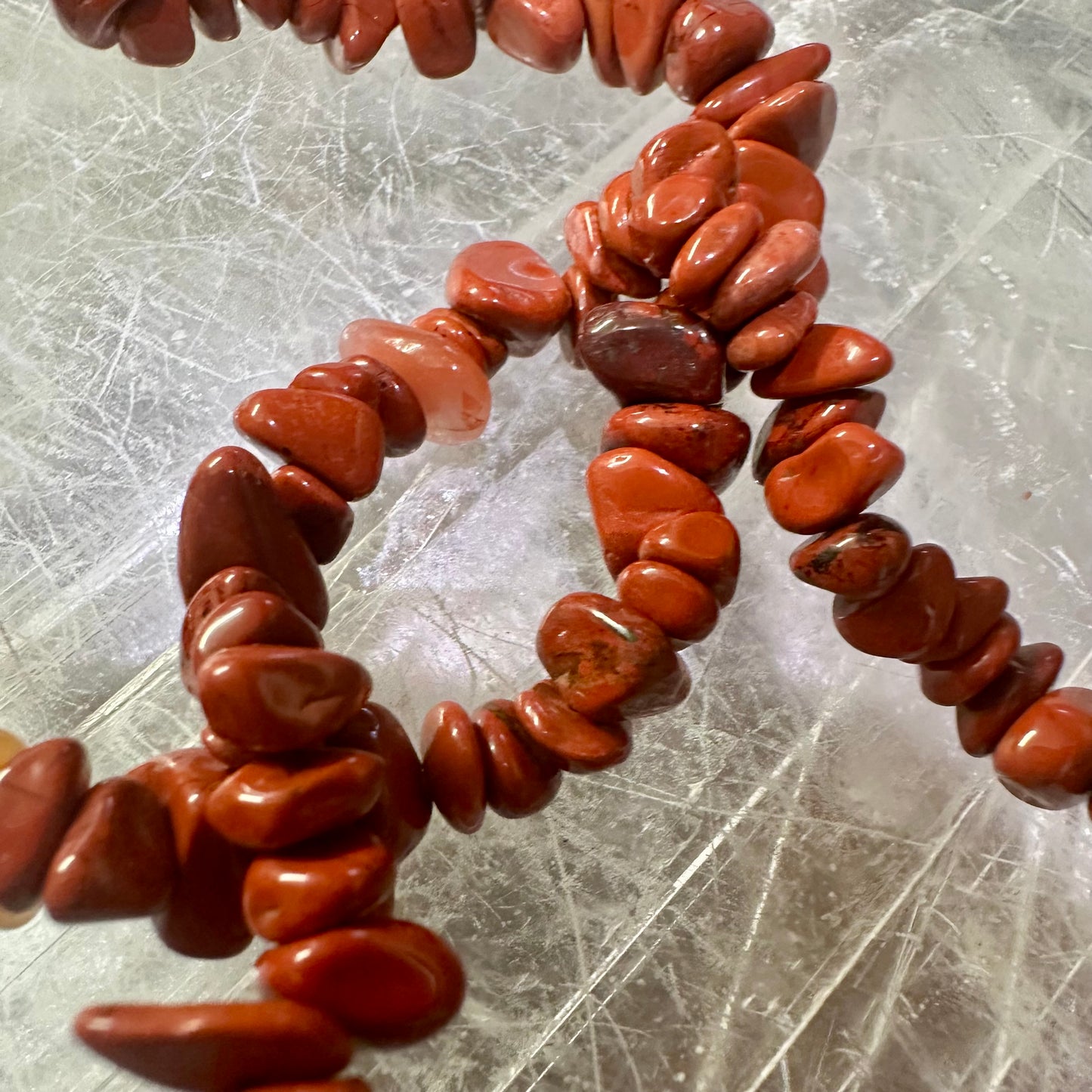 Red Jasper Chipped Bracelets