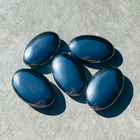 Hematite Palm stone