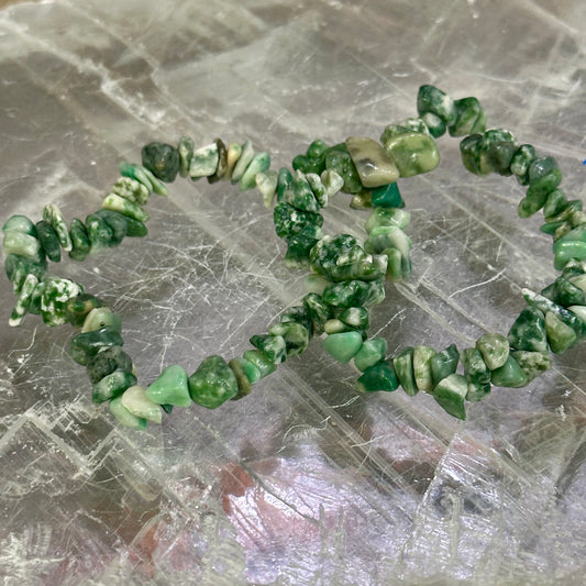 Tree Agate Chipped Bracelets