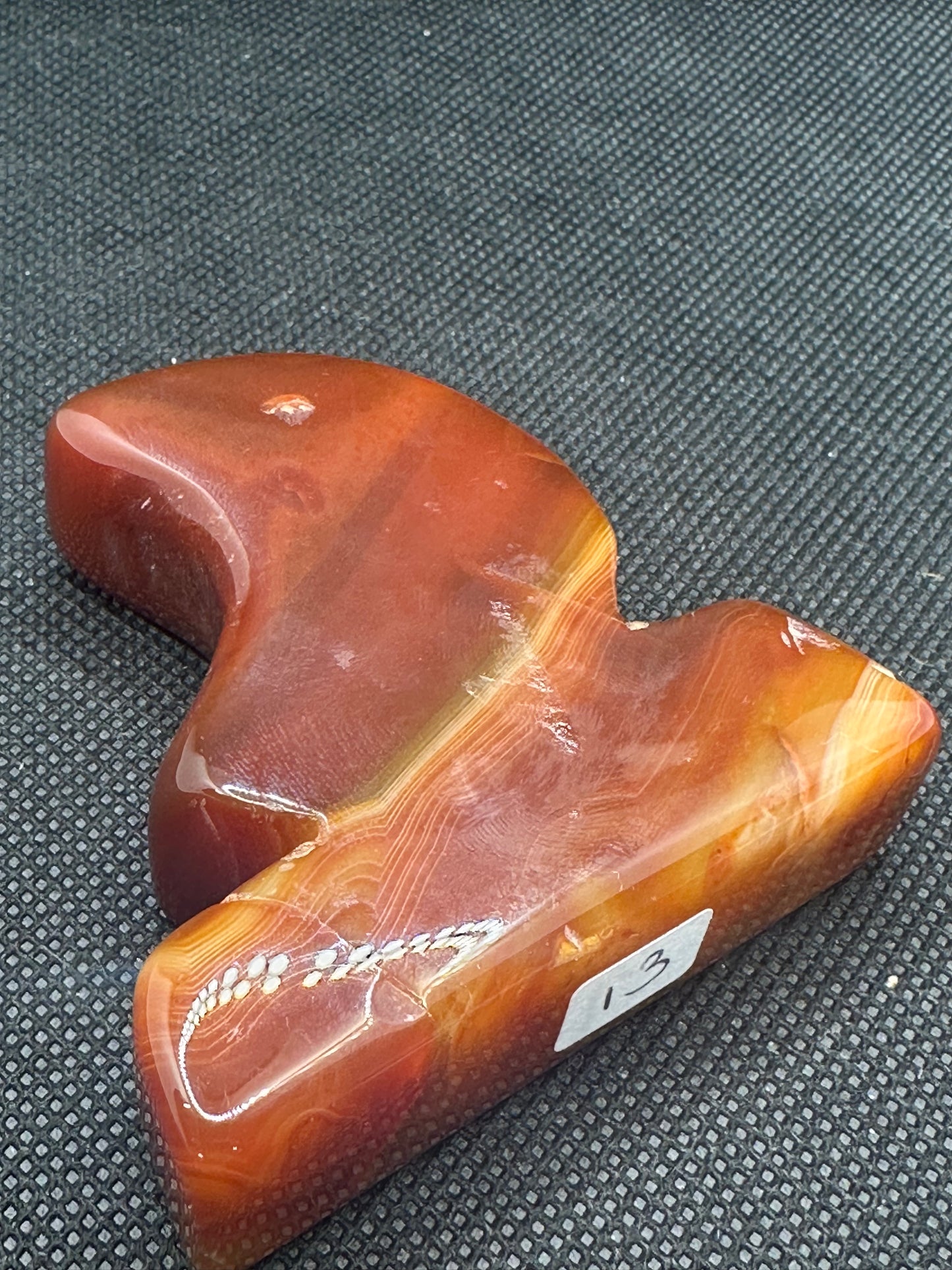 Carnelian Moon Carving