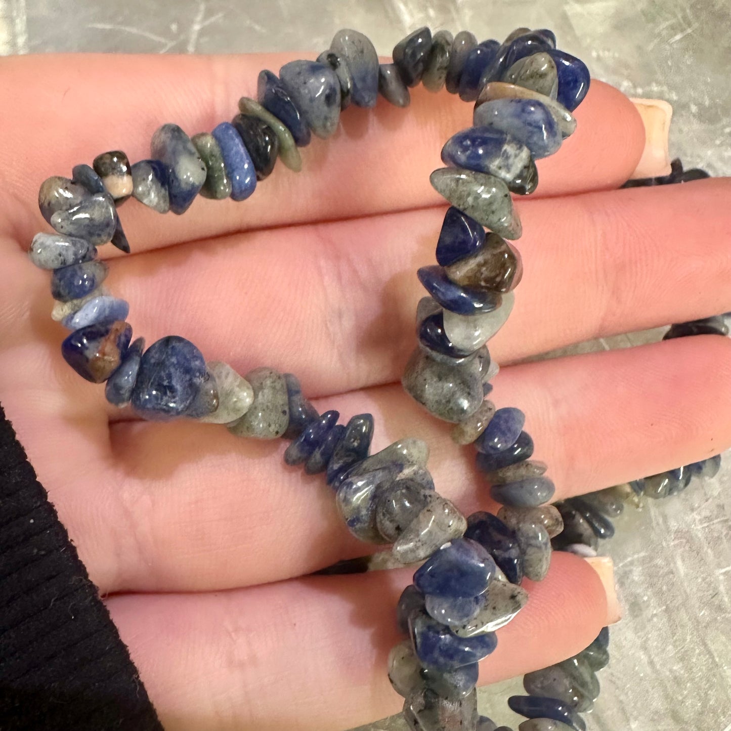 Lapis Chipped Bracelets