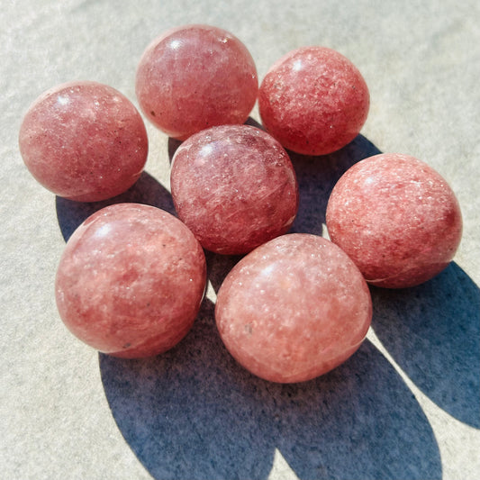 Strawberry Quartz Tumbles