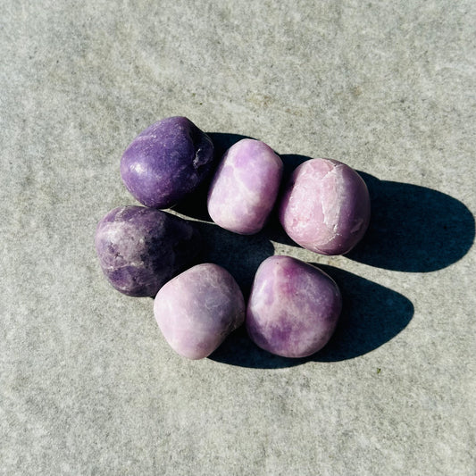 Lepidolite Tumbles