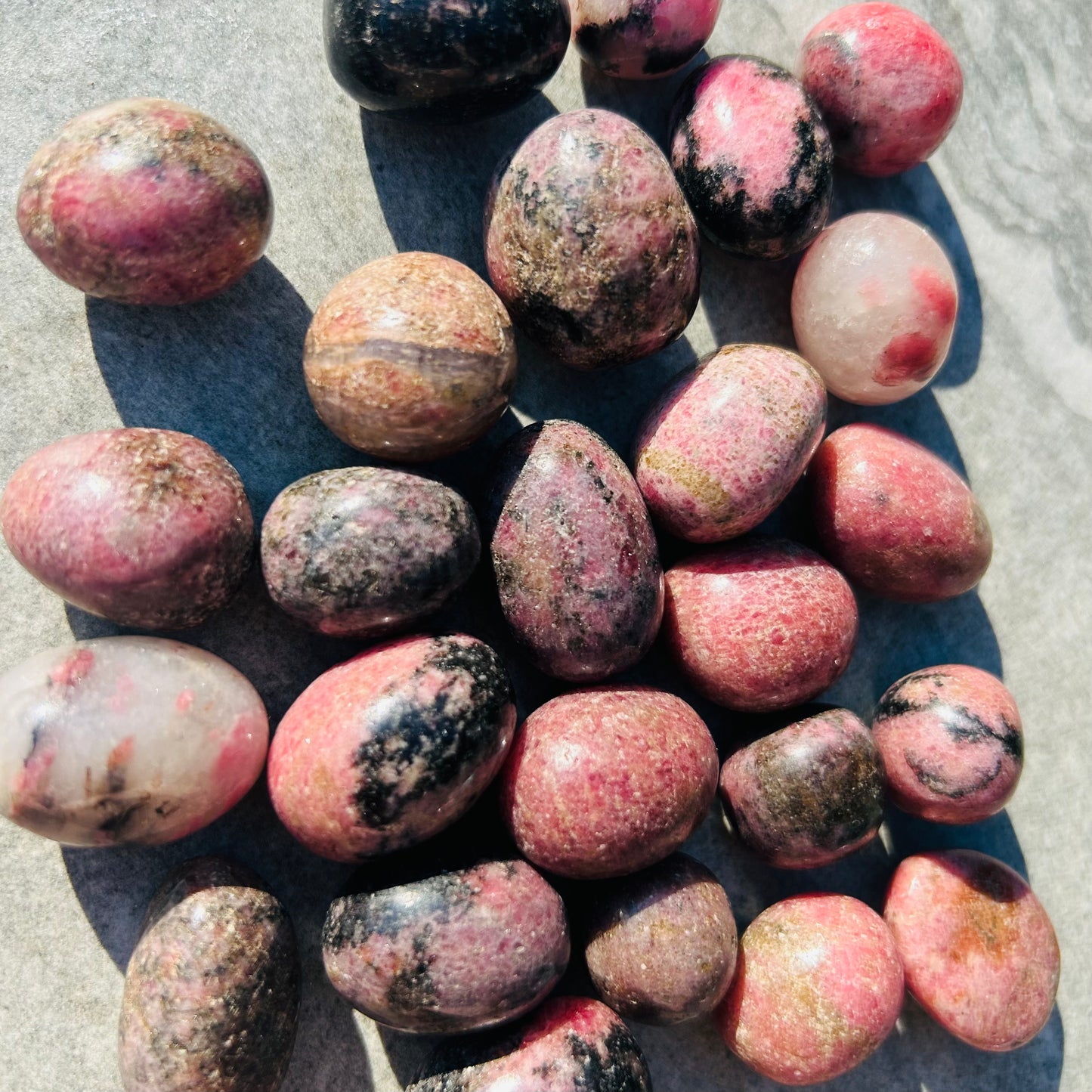 Cherry Rhodonite Tumbles