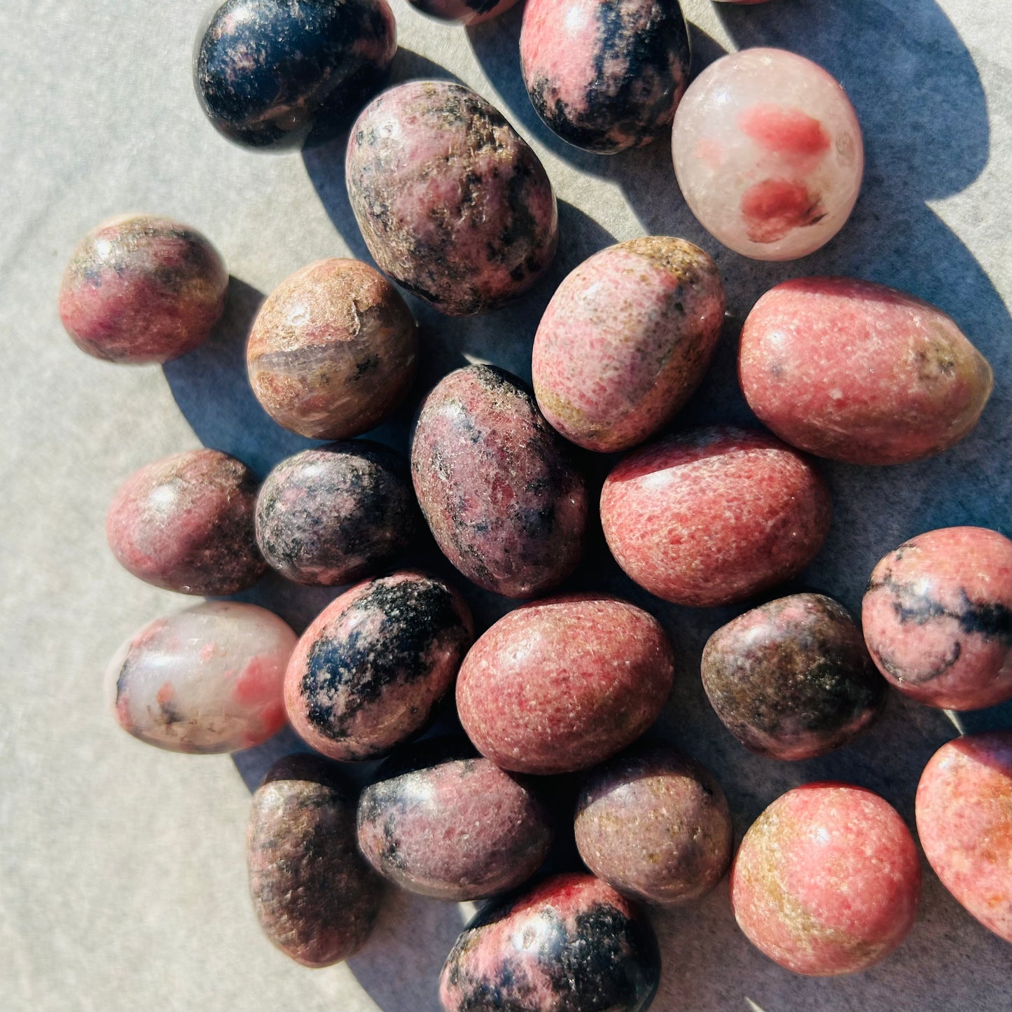 Cherry Rhodonite Tumbles