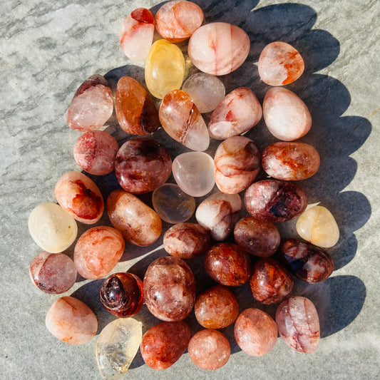 Fire Quartz Tumbles