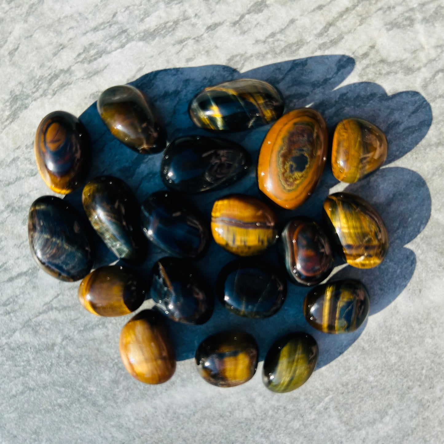 Blue Tigers Eye Tumbles