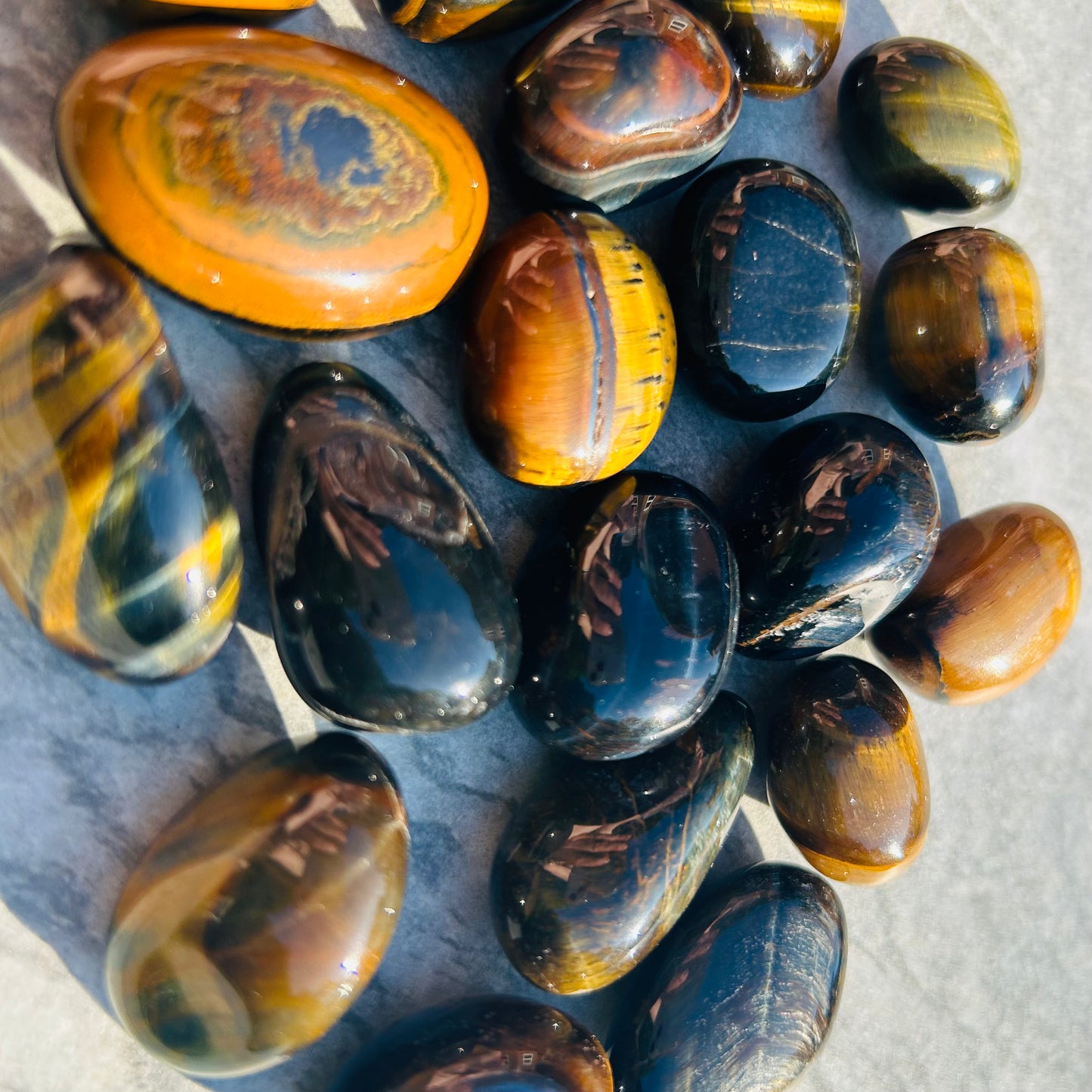 Blue Tigers Eye Tumbles