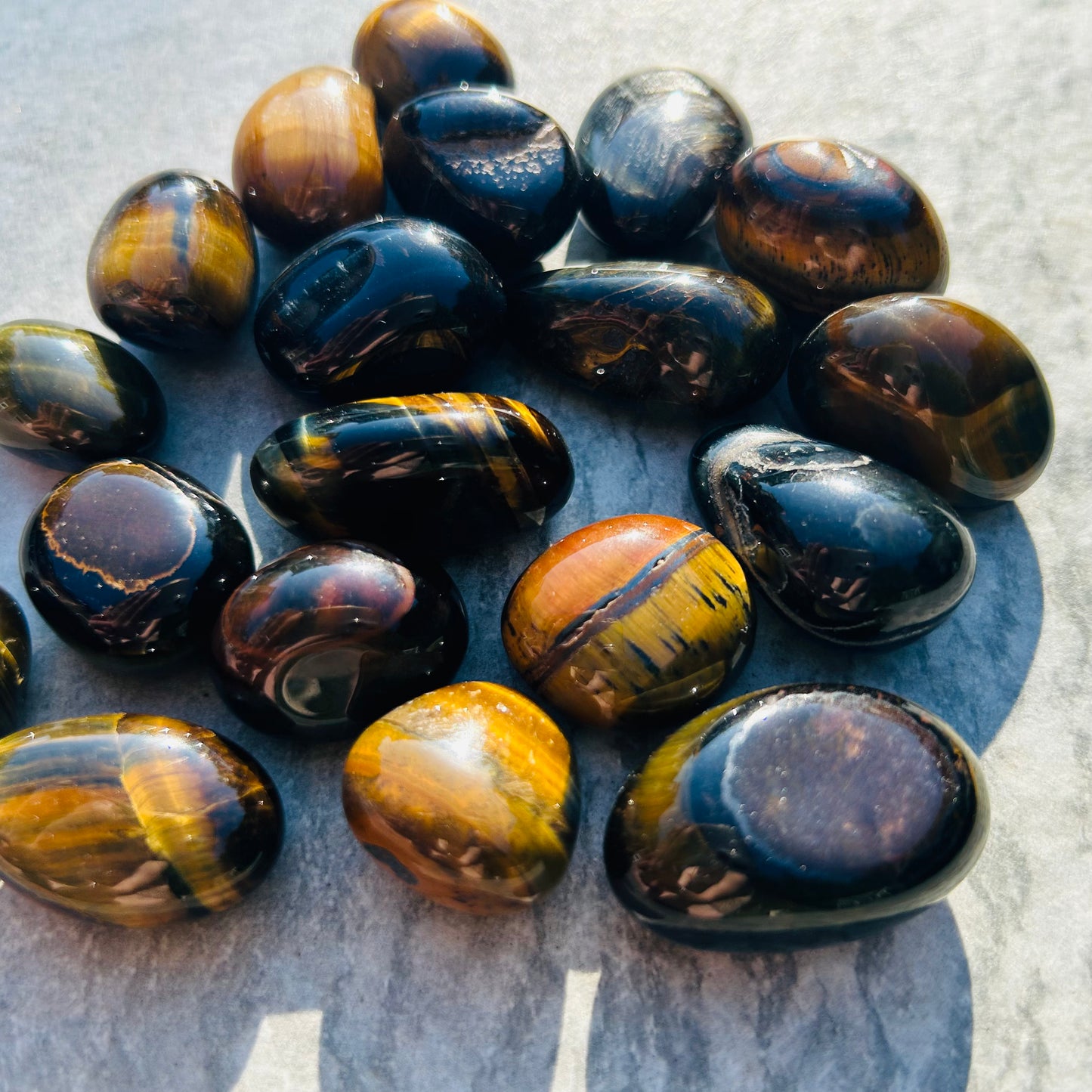 Blue Tigers Eye Tumbles