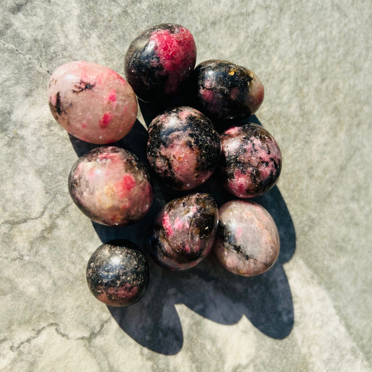 Large Cherry Rhodonite Tumbles