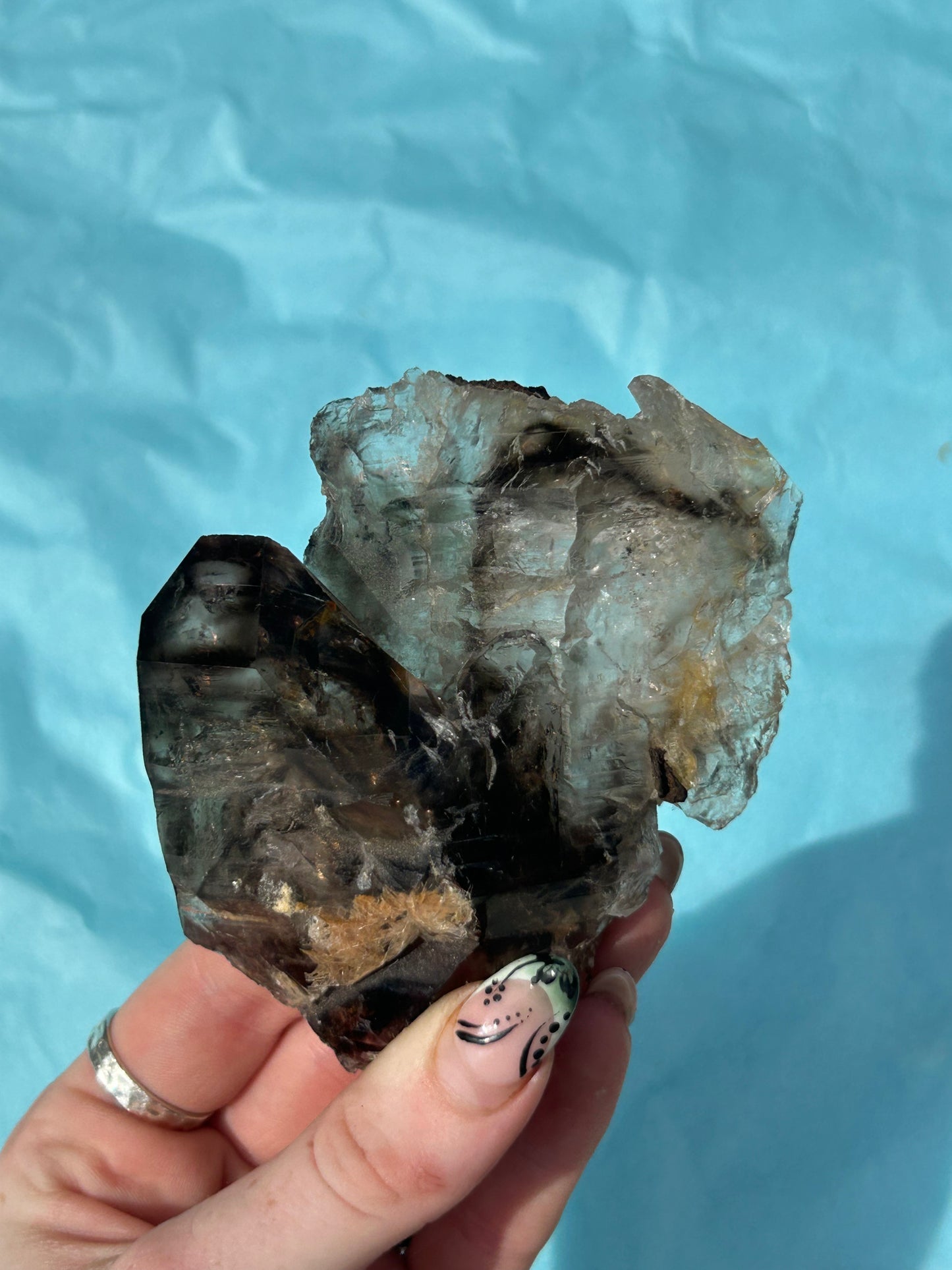 Amethyst & Smokey Elestial Quartz