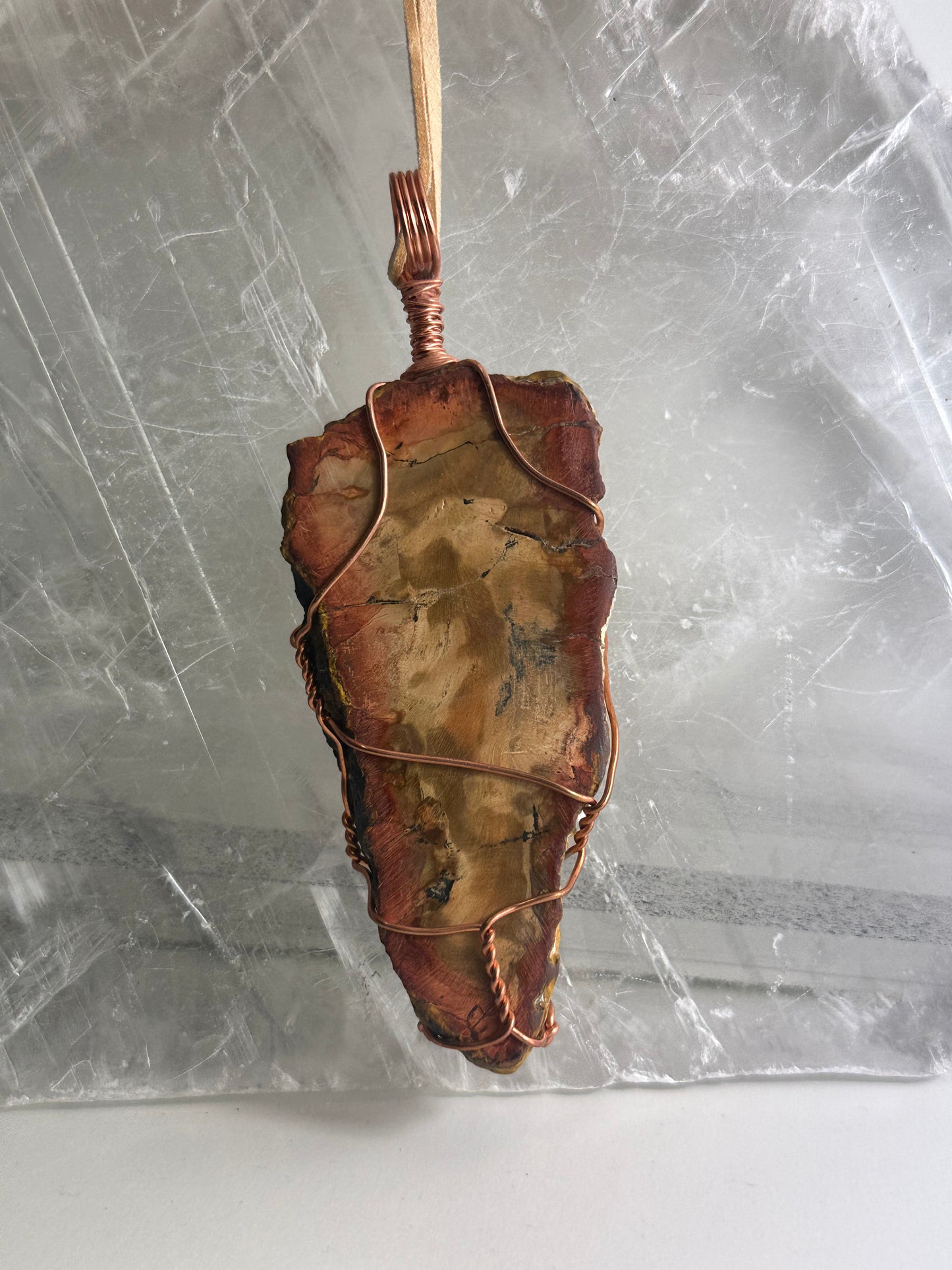 Lee's Makes - Fossilised Wood Pendant
